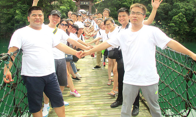 牡丹江物聯網卡平臺之搜浪團隊柘林湖出游